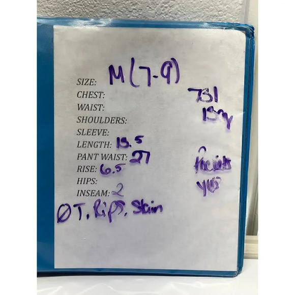 No Boundaries Womens Size M (7-9) Blue Jean Button Fly Shorts Elastic Waist - Picture 13 of 13